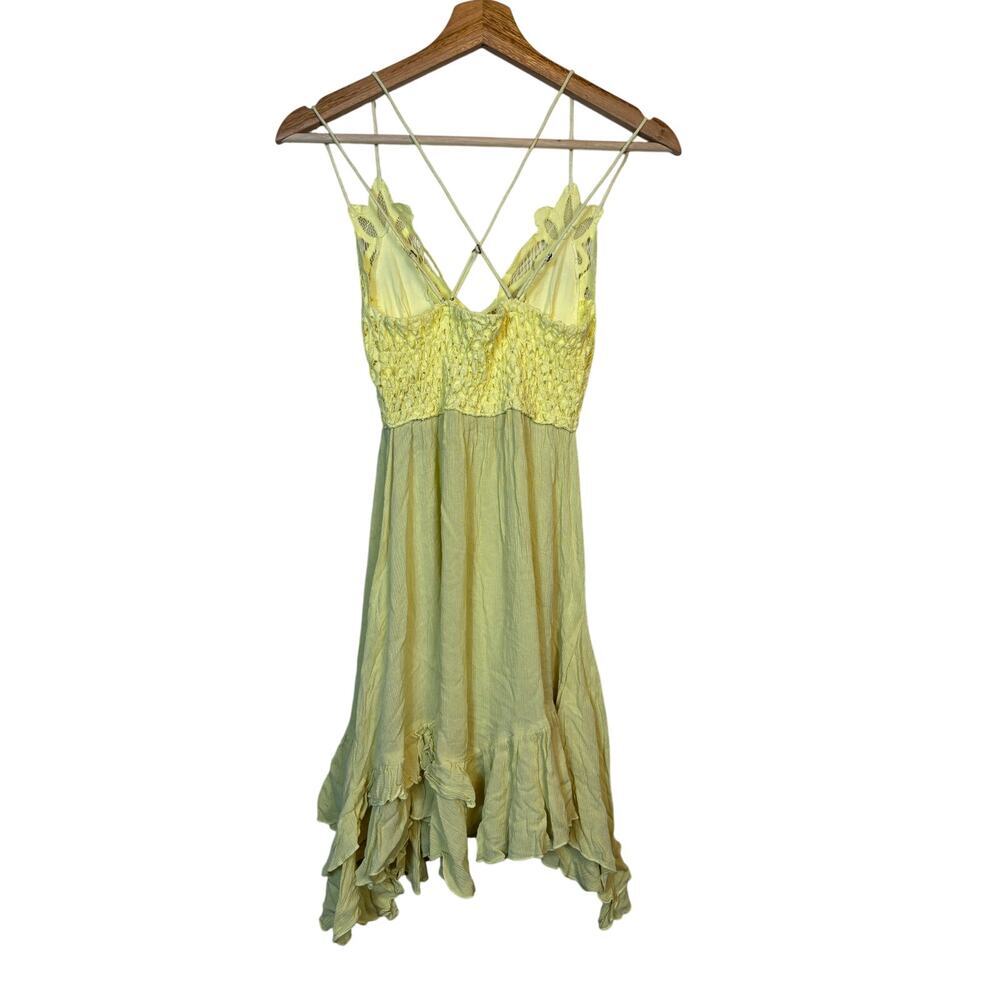 Free People Adella Slip Lace Dress XS Boho Sundress Flowy Fairycore Festival NWT - Picture 4 of 13
